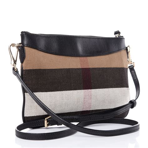 BURBERRY House Check Derby Peyton Crossbody Clutch Bag 